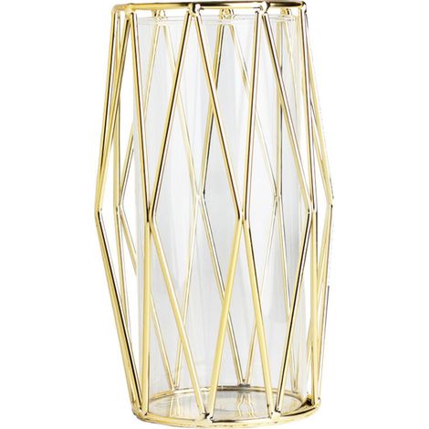 Vase en verre plaqué fer (1/3)
