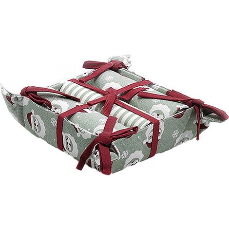 Set di 3 Canovacci da Cucina Natalizi con Cesto Confezione Regalo natale (1/4)