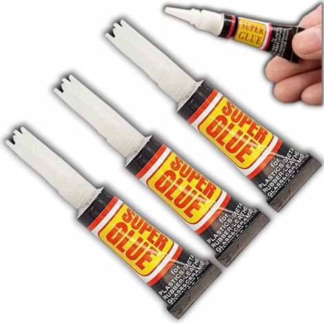 Colle cyanoacrylate ZW45, colle ultra-forte, lot de 3.