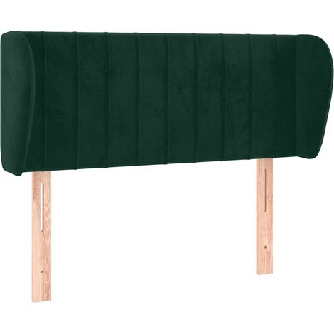 Maison Exclusive - Testiera ad Orecchio Verde Scuro 103x23x78/88 cm in Velluto (1/5)