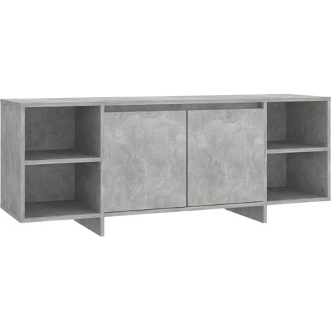Mobile TV multimediale scaffale per televisione televisore buffet sala da pranzo soggiorno camera da letto 130 x 35 x 50 cm derivati del legno grigio 020025893