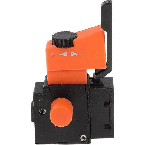 Pièce de rechange pour interrupteur de gâchette de perceuse manuelle AR avec bouton de verrouillage de la vitesse pour outils électriques (1/2)