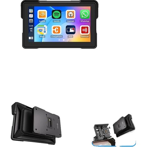 Radio de navegación para motocicleta, conectividad inalámbrica, diseño resistente al agua, reproductor para motocicleta BMW, ninguno (1/2)
