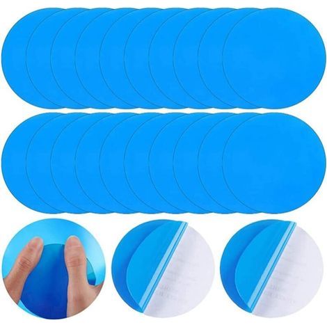 Reparaturset für aufblasbare Matratzen, runde, selbstklebende PVC-Reparaturflicken für Schwimmbadfolien, 20 aufblasbare Poolflicken (1/5)