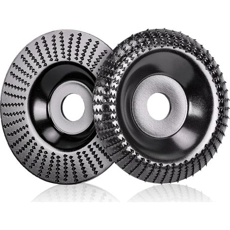 CSPARKV 2 Pieces Wood Discs for Angle Grinder Ø 125 mm x 22mm, Fast Cutting Wood Grinder and Abrasive Discs for Angle Grinder, Polishing, Carving, Sanding (1/5)