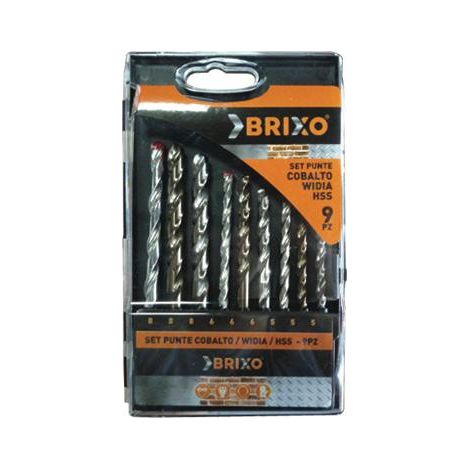 SET PUNTE BRIXO HSS-WIDIA-COBALTO PZ.9