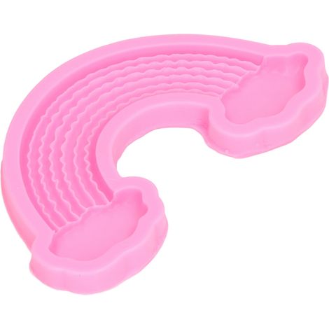 Moule en Silicone Grand Nuage Arc-en-Ciel pour DIY Pâtisserie, Moule à Gâteau, Chocolat et Fondant, Décoration de Cuisine (1/5)