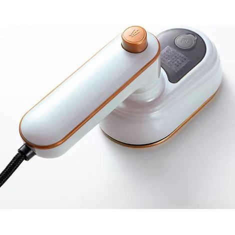 Online Store - Mini fer à repasser électrique pliable pour la maison, utilisable à sec ou humide, double format, idéal pour les voyages, blanc. (1/5)
