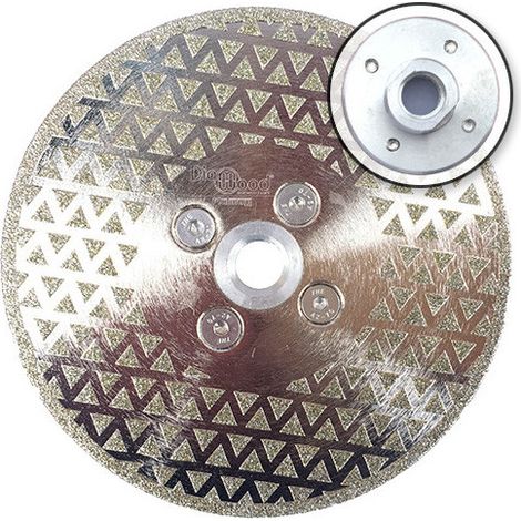Diamwood – Disque diamant pour meuleuse 125mm – Montage M14 – Coupe marbre, PVC, tuile – Performance optimale sur matériaux durs