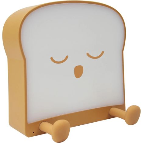 Lampe de chevet en Silicone, nouveauté, pain Toast, Usb, design créatif, dessin animé, support de téléphone portable (1/5)