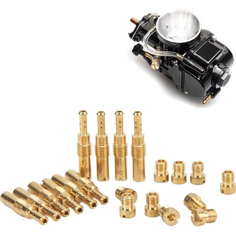 Kit de 20 pièces pour carburateur Keihin PWK CVK OKO Polini, incluant gicleurs principaux et lents (1/5)