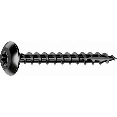 Vis Rocket minivybac penture noire 6x40mm, 24 pièces.