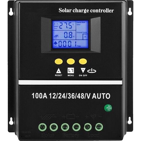Régulateur de panneau de commande de chargeur solaire 60A/80A/100A, 12V/24V/36V/48V, automatique (1/5)