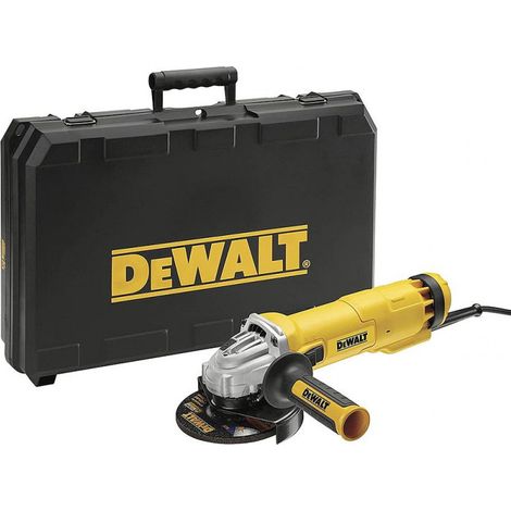Dewalt – Meuleuse 1200 W 125 mm DWE4217KD – Interrupteur glissière – Disque diamant – Pour béton armé – Vitesse 11000 Tr/Min