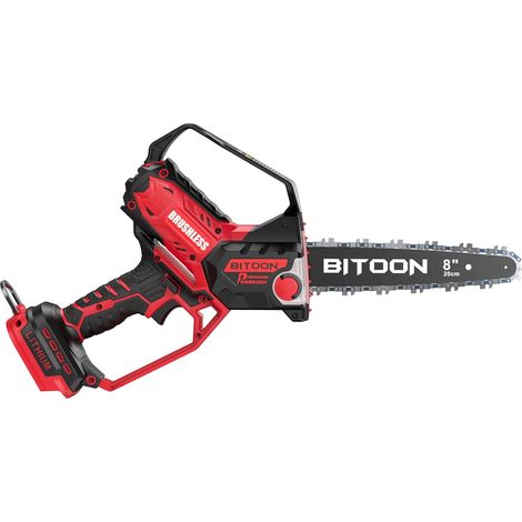 Mini Tronçonneuse pour Batterie M18, Huileur Automatique, Tronçonneuses Sans Fil à Élagage de 20,3 cm, Mini Scie à Chaîne Alimentée par Batterie pour Couper du Bois, Élagage d’Arbre