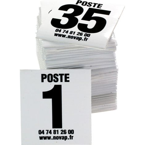 Lot de 35 plaques postes de chasse - noir - 4630052 (1/3)