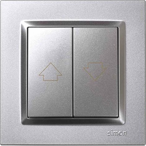 Pulsador persianas simon s10 aluminio (1/3)