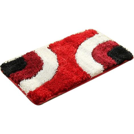 Tapis de salle de bain dômestique 50 X 80cm (rouge)-Fei Yu