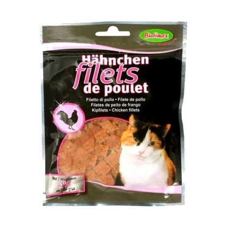 Filets de poulet, friandises pour chats Désignation : Filets de poulet BUBIMEX 90908