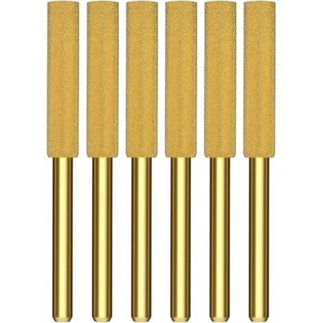 Irovami Tête d'affûtage diamantée pour chaîne de tronçonneuse, lime électrique, affûteuse de chaîne, tête d'affûtage spéciale pour chaîne de tronçonneuse (6 pièces/ensemble). (1/5)