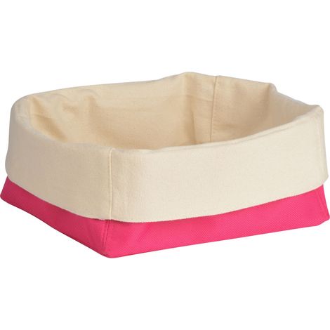 Premier Housewares Hot Pink/Cream Small Bread Basket (1/2)