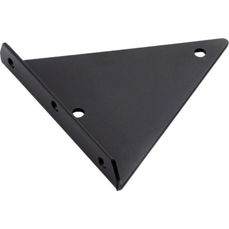 Mensola sospesa, 1 supporto a parete triangolare, montaggio a parete, supporto metallico invisibile, adatto per librerie, dimensioni 130x160 mm