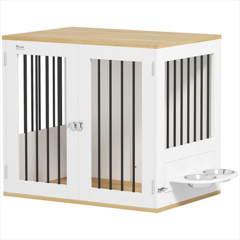 Cage de transport pour animaux Cage pour chien blanc 80 x 55 x (1/5)