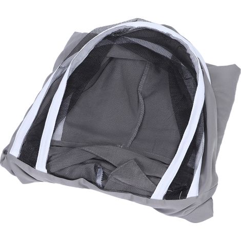 Veste de protection pour apiculteur, combinaison et blouse avec double fermeture éclair, accessoire d'apiculteur, gris (1/5)