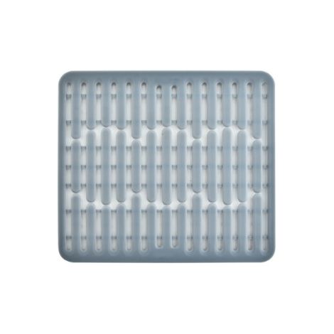 Tapis de fond d'évier en silicone ou protège évier -gris 32 cm x 28.5x0.8 cm (1/4)