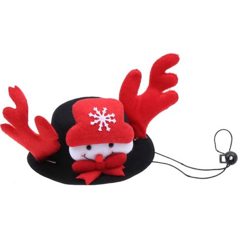 Lot de 3 chapeaux de chauve-souris mignons pour Halloween, ajustables, pour chiens et chats, accessoire photo cosplay pour animaux. (1/3)