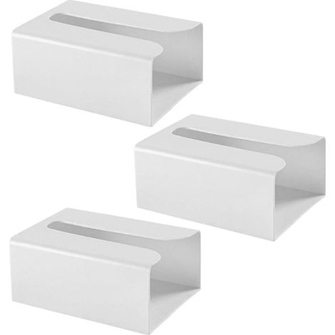 Porte-serviettes OUNONA , design compact pour la cuisine et les toilettes , lot de 3 , plastique bla (1/5)