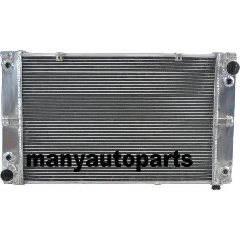 Radiador de aluminio, núcleo de 56 mm de espesor, compatible con Porsche 928 con 2 enfriadores de aceite, peso ligero de 2,9 kg, eficiencia de refrigeración mejorada. (1/5)