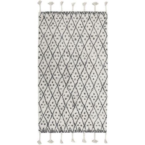 Rug AGADIR Off-White 80 x 150 cm Cotton