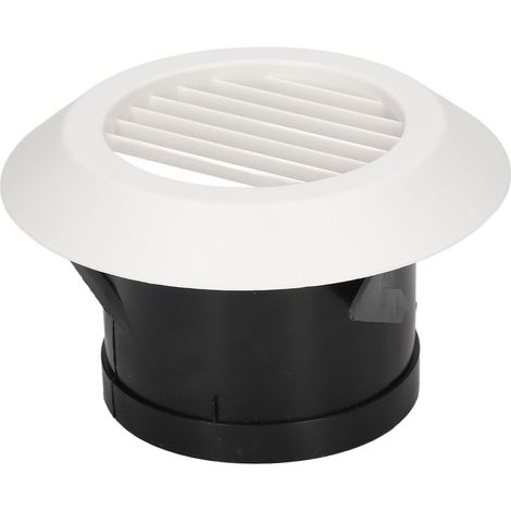 Round Air Vent ABS Louver Grille Cover Soffit for Bathroom Office Kitchen Ventilation 4in