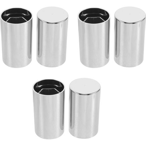 6pièces Capuchons Écrous de Moyeu Plastique Cache-écrous de Pneus Chrome Anti-Rouille Protection Vis Roues pour Camions Semi-remorques Facile à Installer Argent (1/5)