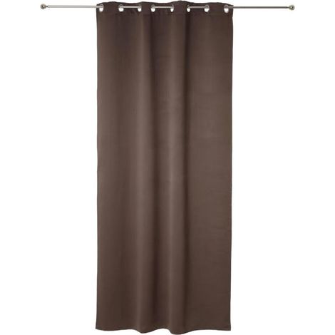 Lot de 2 Rideaux Occultants "Kerry" 135x240cm Taupe (1/4)