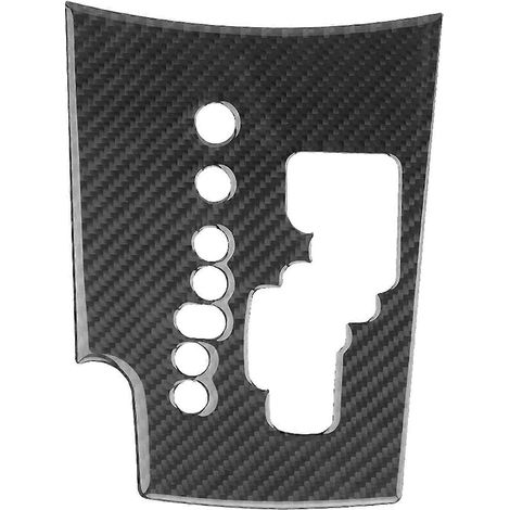 Garniture de panneau de levier de vitesse en fibre de carbone avec autocollant pour RAV4 06‑12 (1/4)