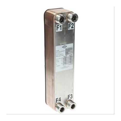 Echangeur à plaques PWT 30 - 20 plaques, H=311mm, FF3/4'', surface 0,396m²