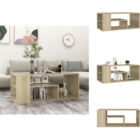 Couchtisch Sonoma-Eiche 100x50x40 cm Holzwerkstoff - Couchtisch - Wohnzimmertisch - Holzwerkstoff - Sonoma-Eiche - Beistelltisch (1/5)