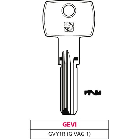 Silca CHIAVE PUNZONATA OTTONE GVY1R (G. VAG 1) GEVY 10.00 pz