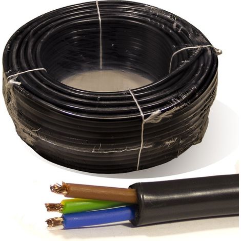 Rollo 100 mtrs. Manguera 3X2,5 mm² FLEXIBLE PVC RV-K 0,6/1KV