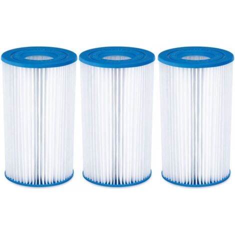 Lot de 3 cartouches filtrantes de climatisation de piscine, diverses séries d'accessoires de pompe à eau filtrante, cartouches filtrantes de circulation (1/4)