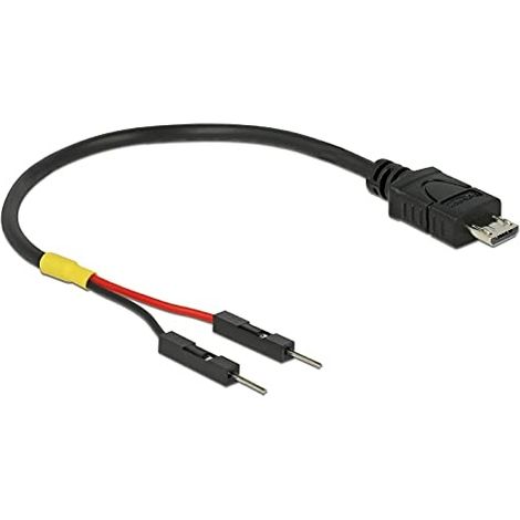 DeLOCK Delock 85406 - 0,1 m - Micro-USB B - Noir (1/4)