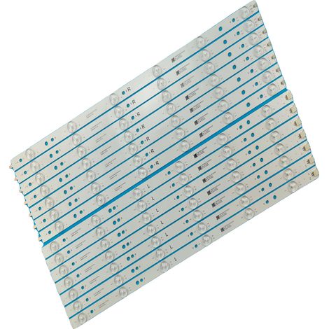 LED-Streifen, 1000 mm Länge, 12 LED-Perlen, 3V Spannung, kompatibel mit verschiedenen TV-Modellen, 14 Stück pro Set (1/5)