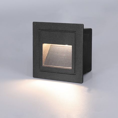 (3W LED-Einbauwandleuchte, warmweiß, IP65 wasserdicht, Treppenbeleuchtung, Stufenbeleuchtung, dekorative Innen-/Außenbeleuchtung) (1/5)