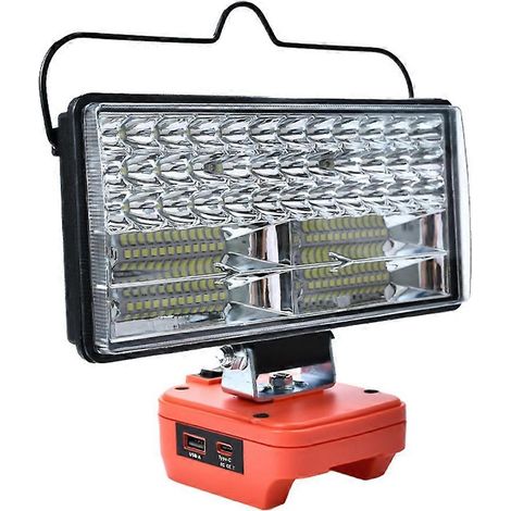 Lampe LED pour batterie BLACK+DECKER 20V Max, phare de 20 cm, lampe de travail extérieure, lampe de secours portative, lampe pour outils (1/5)