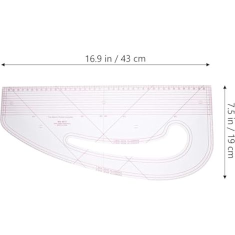 Règle de marquage de patrons de couture - Règle de design tendance - de marquage de vêtements - courbe pour la fabrication de motifs (1/5)