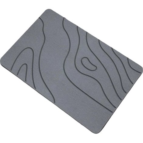 Tapis De Bain Diatomite - 60 X 39 Cm - Antideslizante - Para Baño Ducha Cocina - 1 Unidad (1/5)