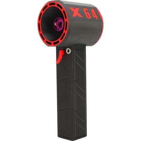 Souffleur industriel portable à main avec turbine à double flux de 64 mm, puissance de soufflage pouvant atteindre 1400g Noir et rouge (1/5)