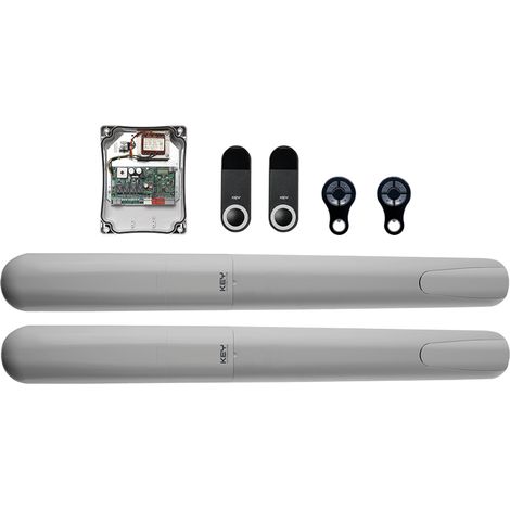 900KRAY2324KS Kit para puertas batientes con hojas hasta 3 m, motor 24 VDC, centralita CT20324. Incluye: 1x FT23, 2x SUB44R